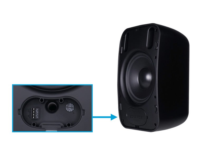 Sonance PS-S83WT MKII 8" Surface Mount Woofer Speaker Professional Series Black Each - Image 2