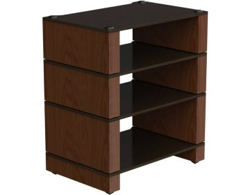 Blok Stax 2G 4-shelf Collection Black Laminate Plywood / Natural Walnut