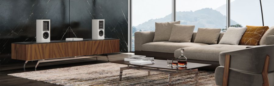 Piega Coax 411 3-way Bookshelf Speakers Pair White