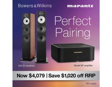 Bowers & Wilkins 603 S3 Speaker Pair + Marantz Model M1 Amplifier