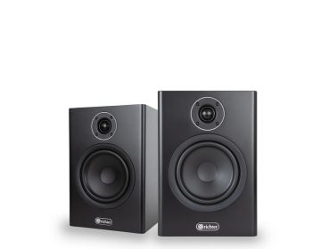 Richter Merlin S6plus 2-way Bookshelf Speaker Pair Matte Black