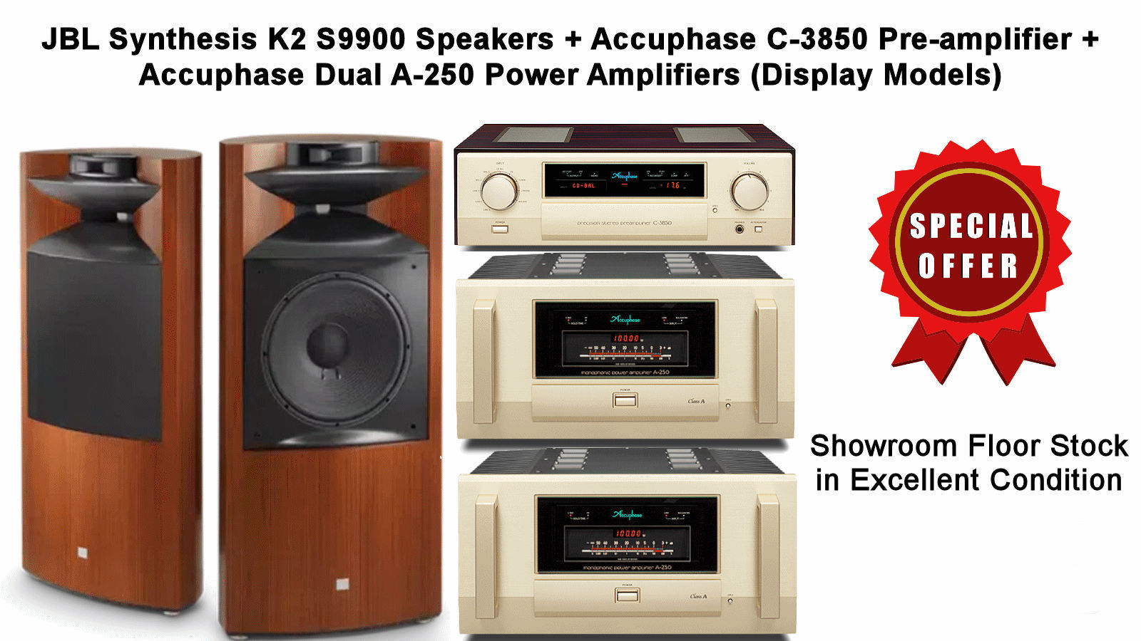 JBL Accuphase Floor Stock Offers
