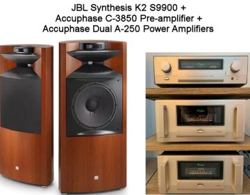 JBL K2 S9900 Speakers + Accuphase C-3850 Pre-amplifier + Accuphase Dual A-250 Power Amplifiers (Display Models)