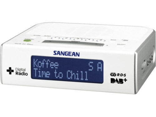 Sangean DCR-89 DAB+ FM RDS Digital Alarm Clock Radio White