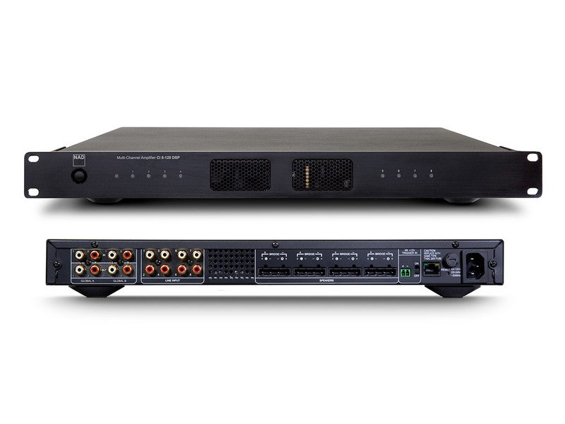 NAD CI8-120 DSP Multi-Channel Amplifier Black
