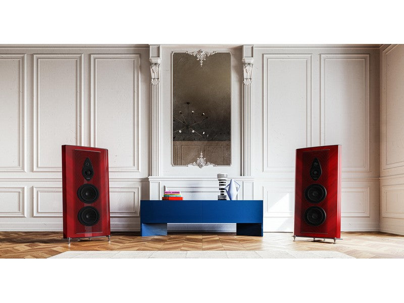 Sonus Faber Stradivari G2 Floorstanding Loudspeaker Pair Red Violin - Image 2