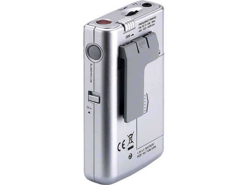 Sangean DT-250 FM Stereo / AM Pocket Radio Silver - Image 2