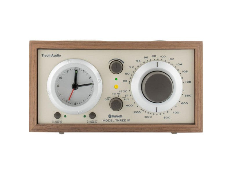 Tivoli Audio Model Three BT Clock Radio with USB Beige Walnut