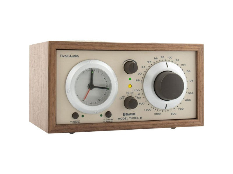 Tivoli Audio Model Three BT Clock Radio with USB Beige Walnut - Image 2
