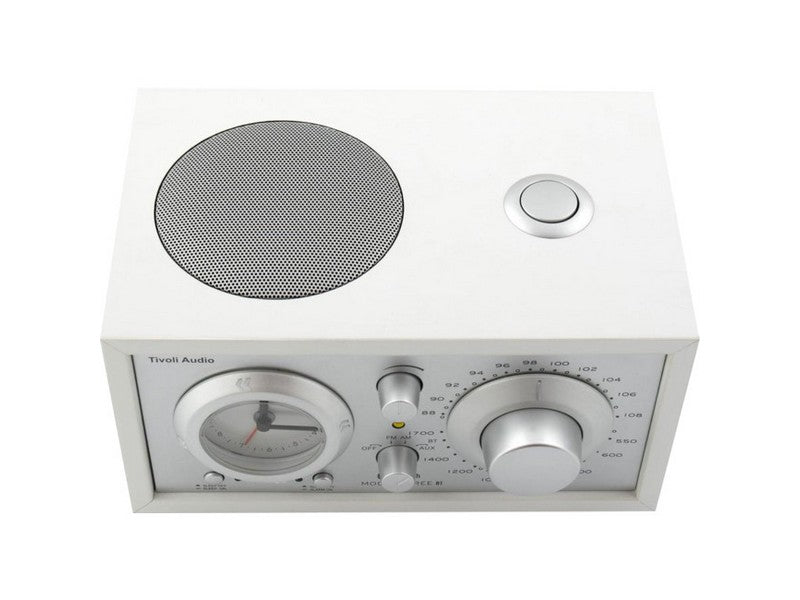 Tivoli Audio Model Three BT Clock Radio with USB Silver White - Image 4