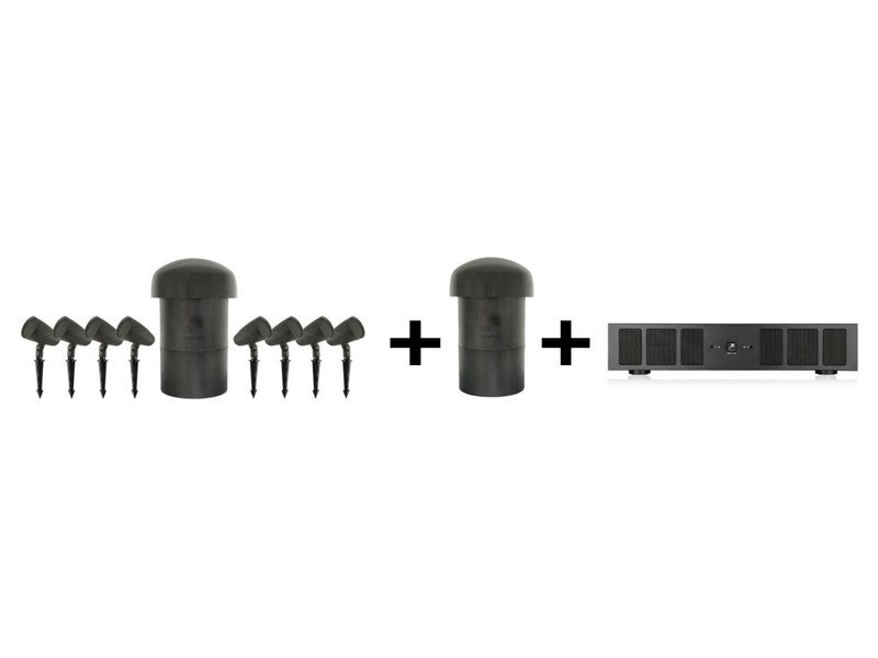 Sonance Landscape Series 8.2 Outdoor Speaker System including 2-750 MKII DSP Amplifier