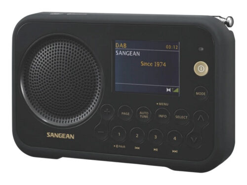Sangean Portable Radio DPR-76BT DAB+ FM with Bluetooth Matte Black