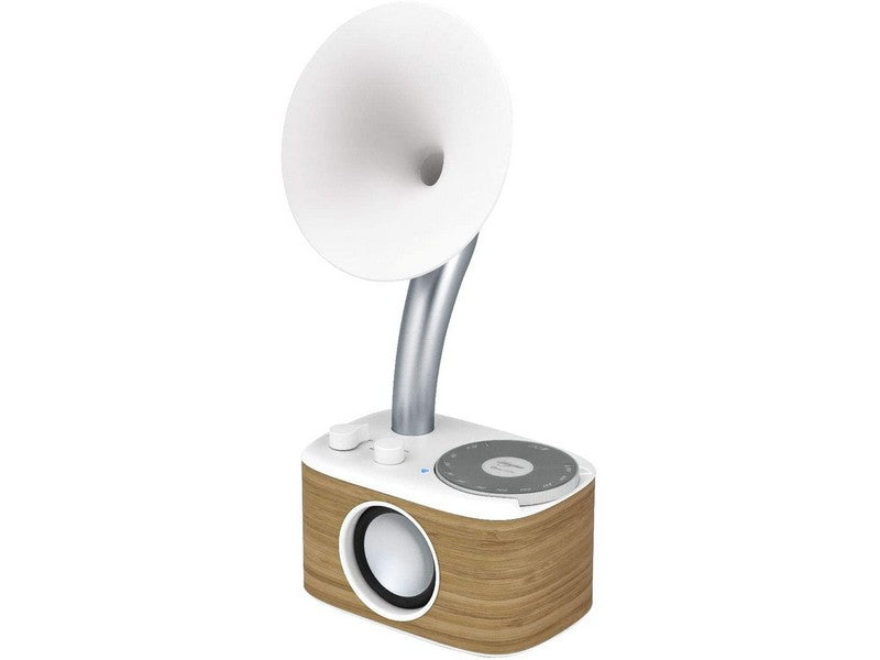Sangean WR-45 FM Bluetooth Radio Vintage Design Light Wood White - Image 2