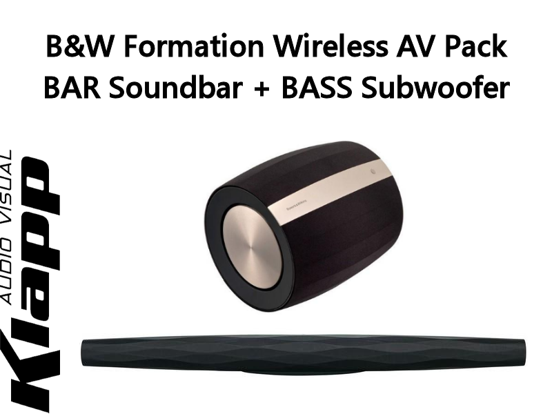 Bowers & Wilkins Formation Wireless AV Pack BAR Soundbar + BASS Subwoofer