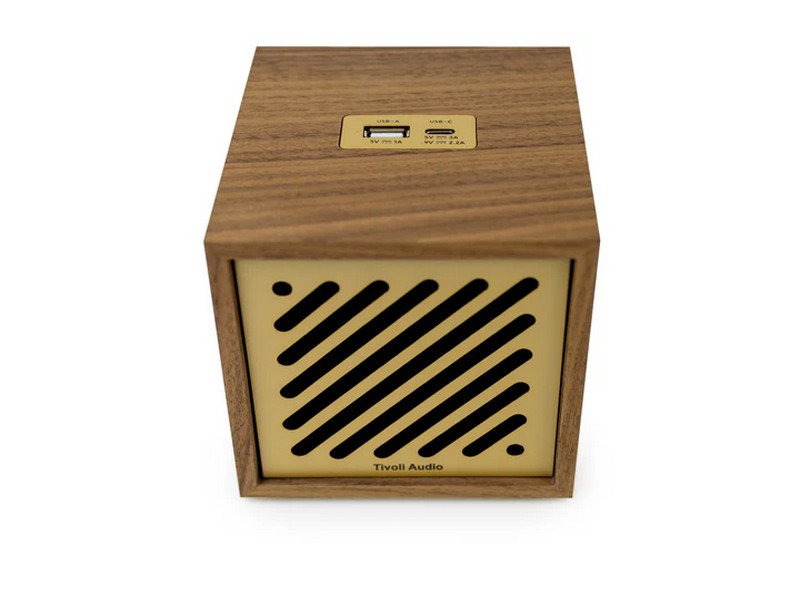 Tivoli Audio Boutique Compact Bluetooth Speaker - Walnut / Gold - Image 4