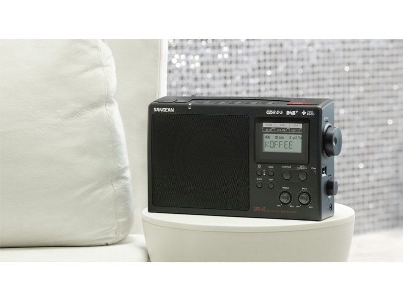 Sangean DPR-45 Portable Digital Radio Tri-Band AM/FM/DAB+ Black - Image 4