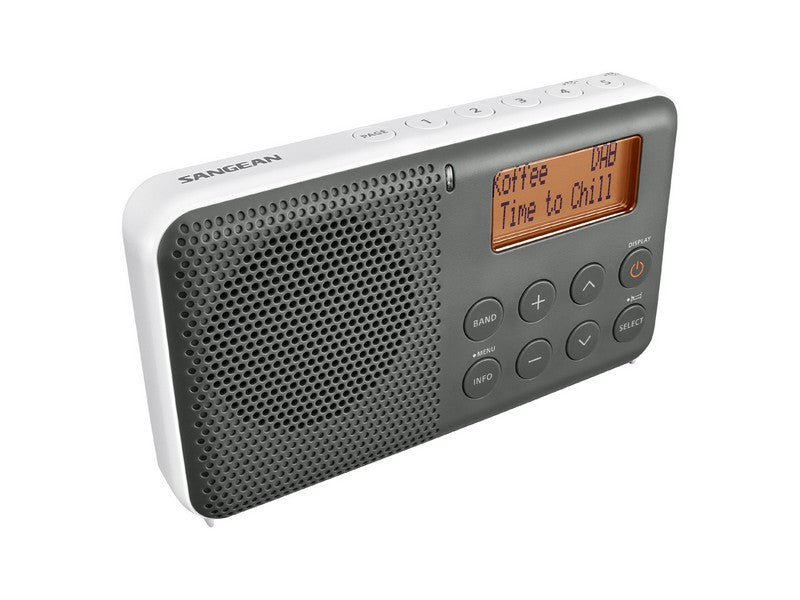 Sangean DPR-64 DAB+ / FM-RDS Digital Receiver White Grey - Image 2
