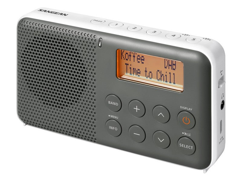 Sangean DPR-64 DAB+ / FM-RDS Digital Receiver White Grey - Image 3