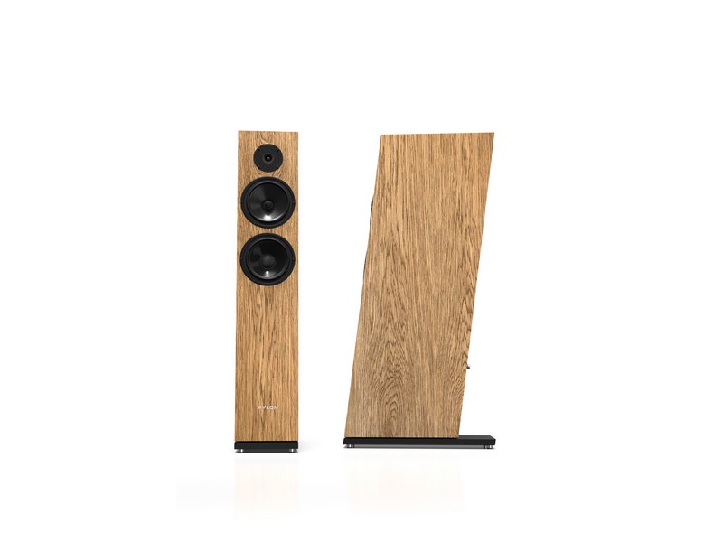 Pylon Audio Diamond 28 MK2 Floorstanding Loudspeaker Pair Natural Veneer Oil-wax Dark Oak
