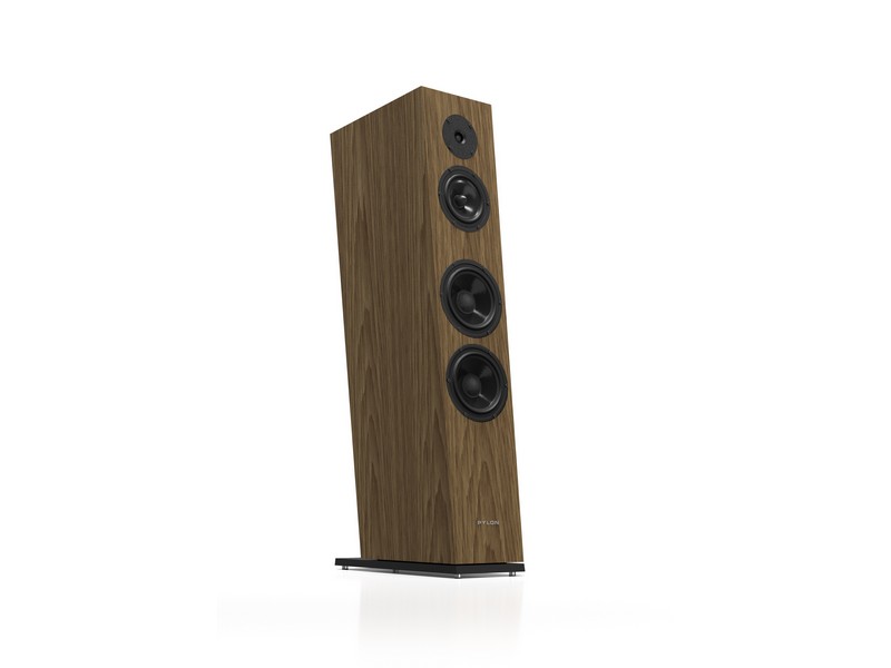Pylon Audio Diamond 30 MK2 Floorstanding Loudspeaker Pair Natural Veneer Oak Oil-wax Black - Image 2