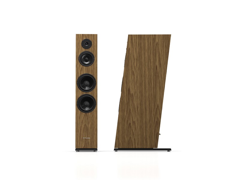 Pylon Audio Diamond 30 MK2 Floorstanding Loudspeaker Pair Natural Veneer Oak Oil-wax Black