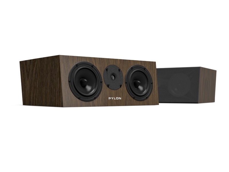 Pylon Audio Diamond Center MK2 Loudspeaker Natural Veneer Oak Lacquer Walnut