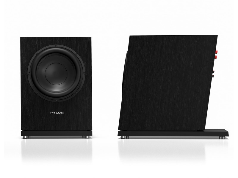 Pylon Audio Diamond Sub MK2 Subwoofer Natural Veneer Oak Lacquer Black - Image 2