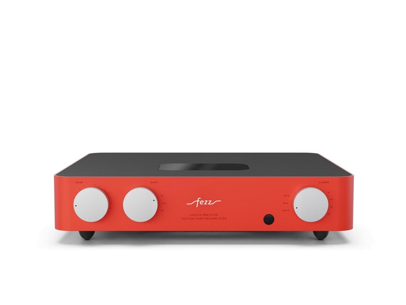 Fezz Sagita Prestige Vacuum Tube Line Preamplifier Red