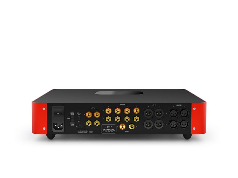 Fezz Sagita Prestige Vacuum Tube Line Preamplifier Red - Image 3