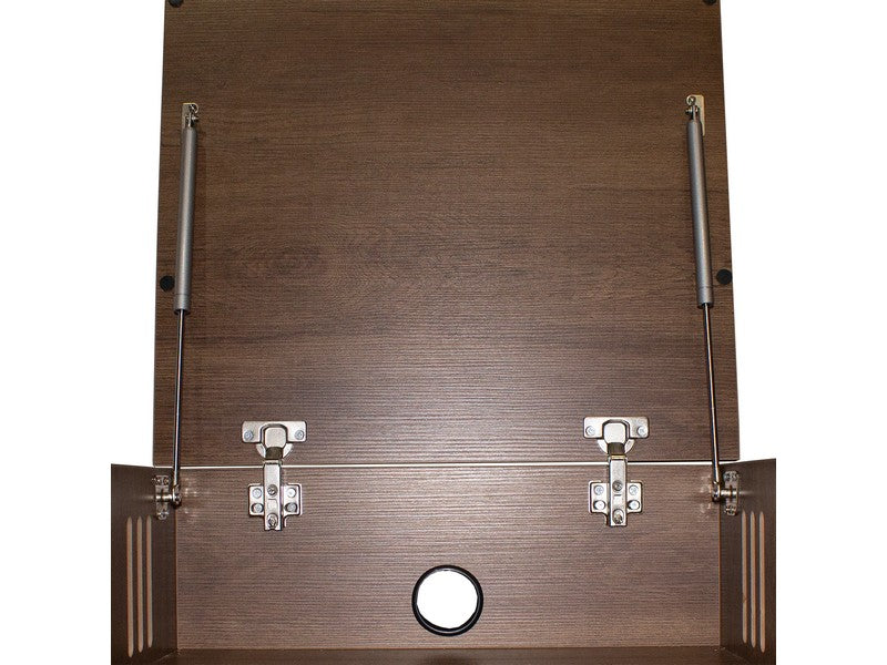 Klapp Audio Visual HOLLYWOOD HiFi Turntable and Vinyl Rack Dark Oak - Image 8