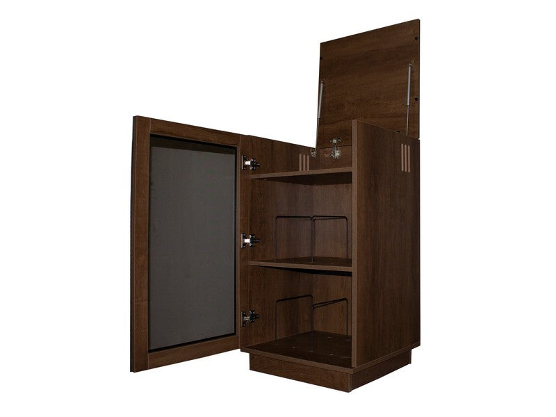 Klapp Audio Visual HOLLYWOOD HiFi Turntable and Vinyl Rack Dark Oak - Image 5