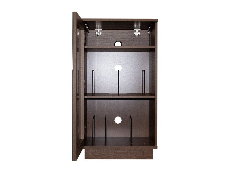 Klapp Audio Visual HOLLYWOOD HiFi Turntable and Vinyl Rack Dark Oak - Image 3