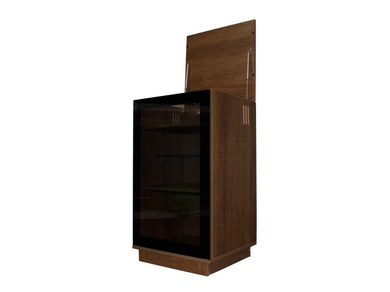 Klapp Audio Visual HOLLYWOOD HiFi Turntable and Vinyl Rack Dark Oak - Image 6