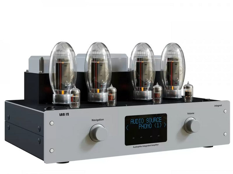 LAB12 INTEGRE4 Full Tube Audiophile Integrated Amplifier Silver - Display Model - Image 3