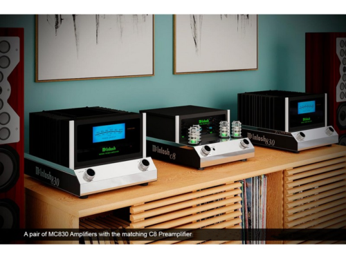 McIntosh C8 2ch Preamplifier with Pair of MC830 1ch Amplifiers