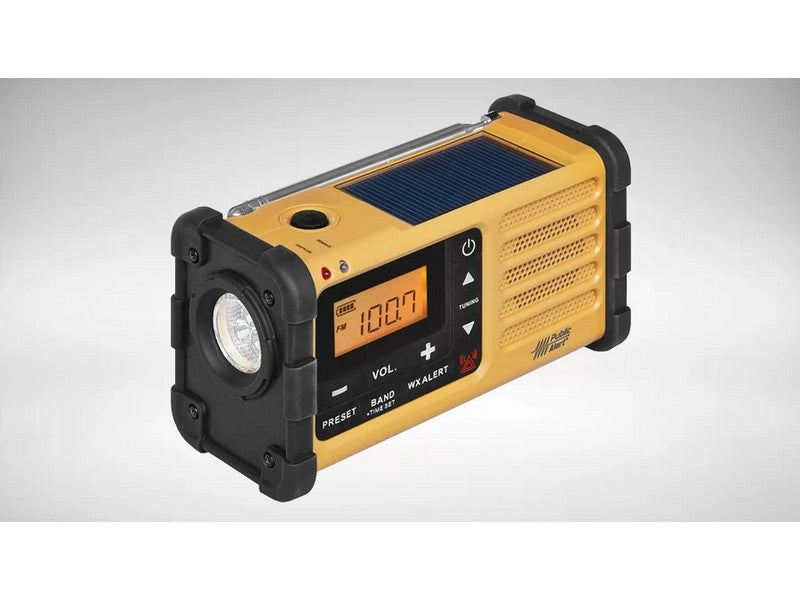 Sangean MMR-88 AM/FM Handcrank USB Solar Emergency Alert Radio Yellow - Image 4