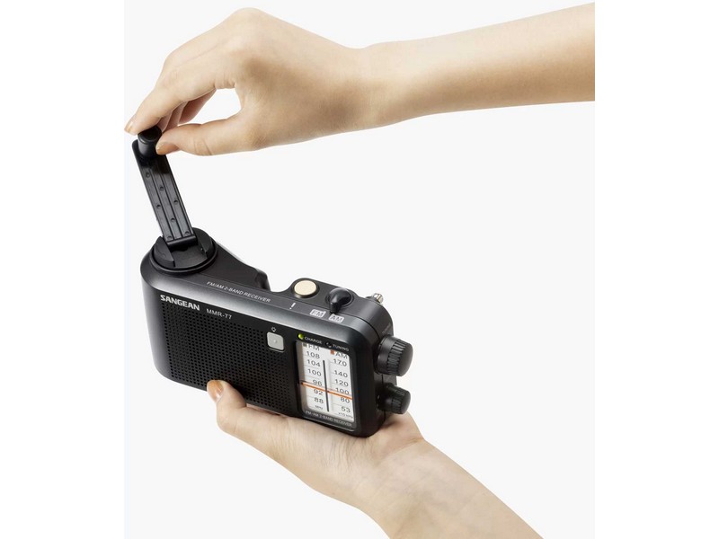 Sangean MMR77 AM/FM Multi-powered Radio Matte Black - Image 3