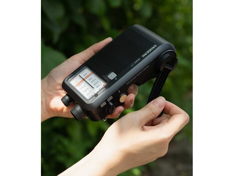 Sangean MMR77 AM/FM Multi-powered Radio Matte Black - Image 2
