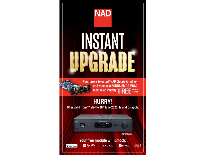 NAD C 389 HybridDigital DAC Amplifier + FREE BONUS BluOS MDC2 Module