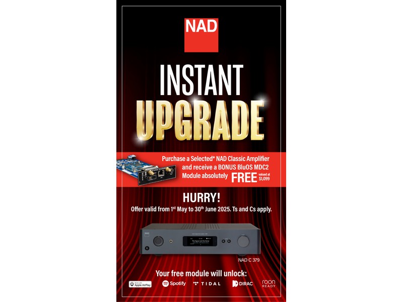 NAD C 379 Hybrid Digital DAC Amplifier + FREE BONUS BluOS MDC2 Module