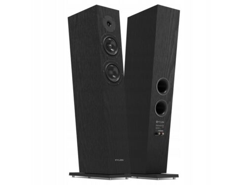 Pylon Audio Diamond 25 MK2 Floorstanding Loudspeaker Pair Natural Veneer Oak Lacquer Black