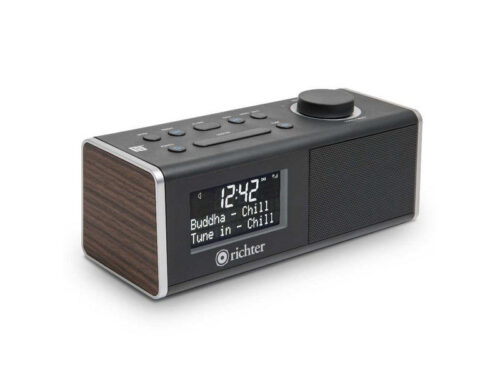 Richter Wake RR40WAL DAB+ Digital Alarm Clock Radio Walnut
