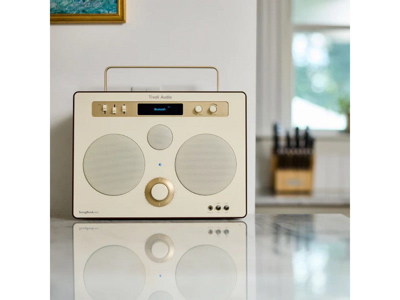 Tivoli Audio SongBook MAX Premium Bluetooth DAB+ Sound System Cream/Brown - Image 2