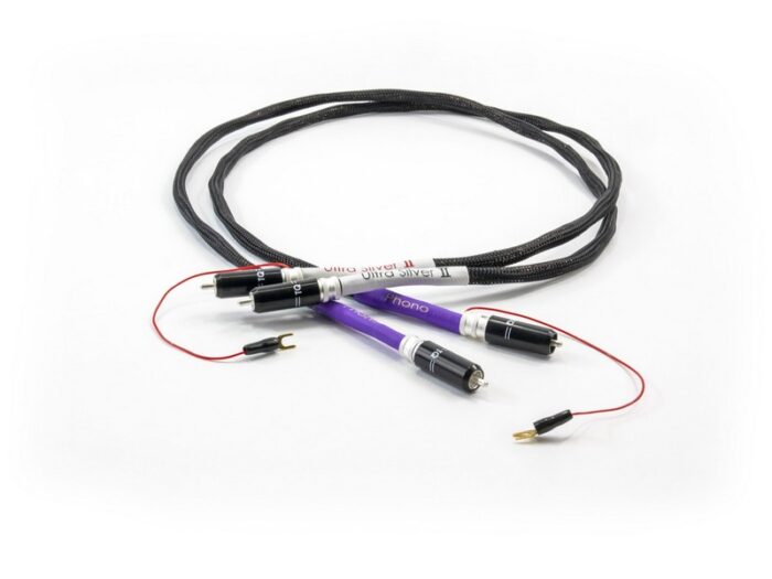 Tellurium Q Ultra Silver II Phono Tone Arm RCA-RCA Turntable Cable (1m)