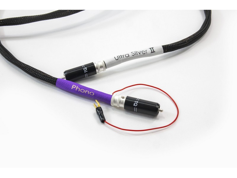 Tellurium Q Ultra Silver II Phono Tone Arm RCA-RCA Turntable Cable (1m) - Image 2