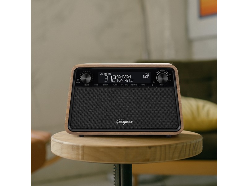 Sangean WR-201D DAB+ / FM / Bluetooth Wooden Cabinet Radio (Vintage Walnut) - Image 5