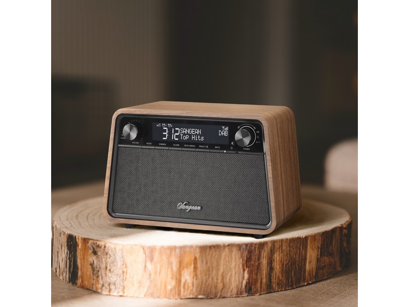 Sangean WR-201D DAB+ / FM / Bluetooth Wooden Cabinet Radio (Vintage Walnut) - Image 2