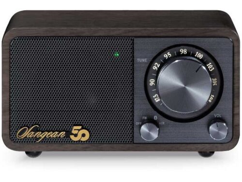 Sangean WR-7 Anniversary FM Mini Wooden Cabinet Radio (Dark Walnut)