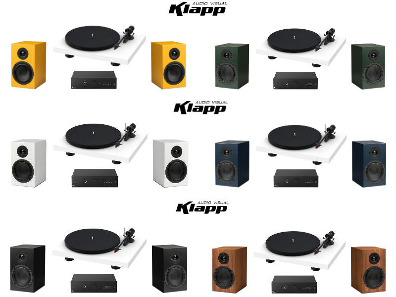 Pro-Ject Colourful Turntable Integrated Amplifier Audio System with Speaker Pair - Image 2