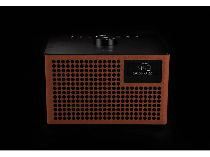 Geneva Acustica Lounge Radio FM/DAB+ BT Speaker Line-in Alarm Clock Cognac - Image 3